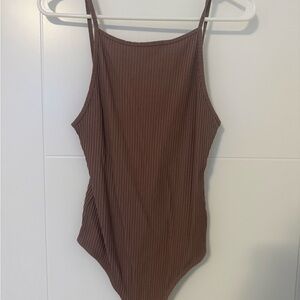 Wilfred Brown Ribbed Bodysuit